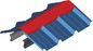 Kappen-Rolle ISO Ridge, die Maschinen-GI farbiges Stahl-Ridge-Blatt-Walzwerk bildet