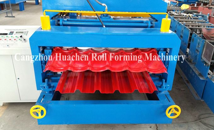 1250 Millimeter galvanisierten die Blatt-Rolle, die Energie der Maschinen-5.5kw, Fliesen-Stahlerzeugungs-Maschine bildet