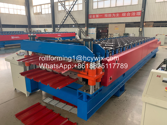 75 mm Hauptwellenknopf Touchscreen Rollformmaschine für 0,3-0,6 mm Metall