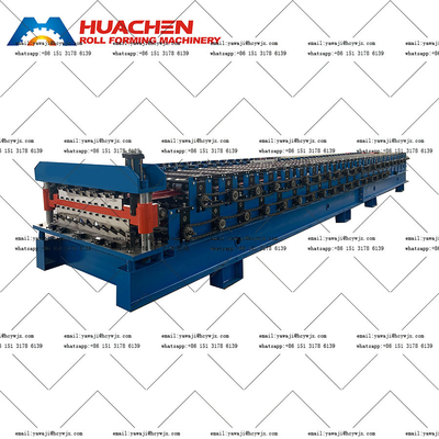 1250mm Materialbreite Doppeldeck-Rollformmaschine mit 380v 50Hz 3 Phasen Elektrosystem