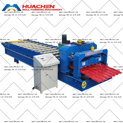 Anpassungsfähige Aluminium-Schritt-Fliesen-Rollformmaschine für 380v 50Hz 3 Phasen