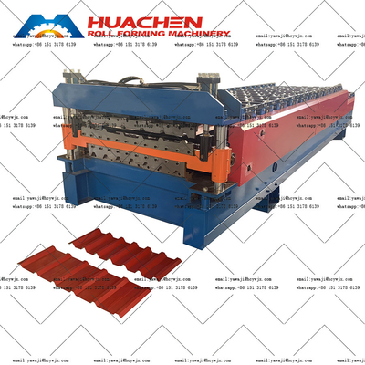 12 Stationen Doppelschicht-Rollformmaschine Geräuscharm