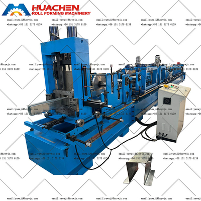 Hydraulisches Schneiden Galvanisierter Stahl OMEGA Purlin Roll Formmaschine mit CE