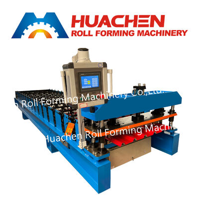 Metal coil forming machine for tile production