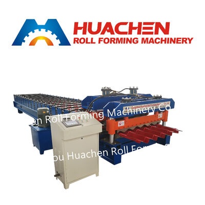 Maschine zur Verformung von Stahlplatten mit Pbr-Dachplatten
