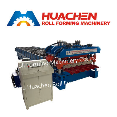 High-strength steel tile roof panel rolling press machine for construction materials