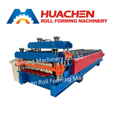 Maschine zur Herstellung von Metall-Stahl-Roll-Dachblechen Doppelschicht-Verglasungsteile-Formmaschine
