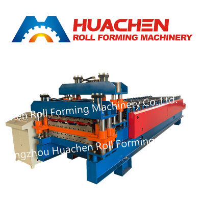 Hochleistungs-Metalldachfliesen Doppelschicht-Fliesenpressmaschine Hersteller