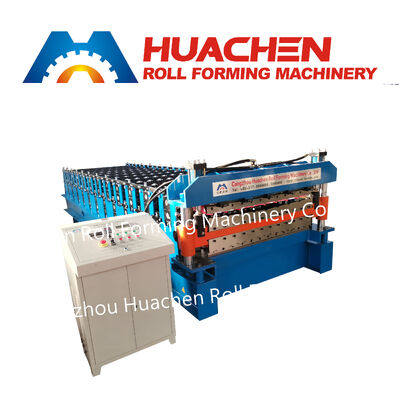 Trapezförmige, gewellte, glasierte Stufenfliesenpresse, Dach-Dachbahn-Rolle, Formung, Herstellung von Maschinen, Maschinenpreis, Hersteller