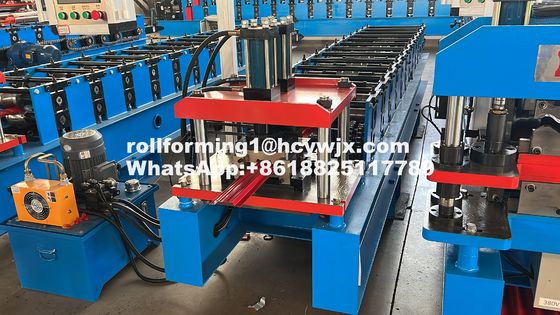 Zaunlatten-Rollformmaschine mit hydraulischer Schneide, SPS-Steuerung und 0,3-0,6 mm Materialstärke