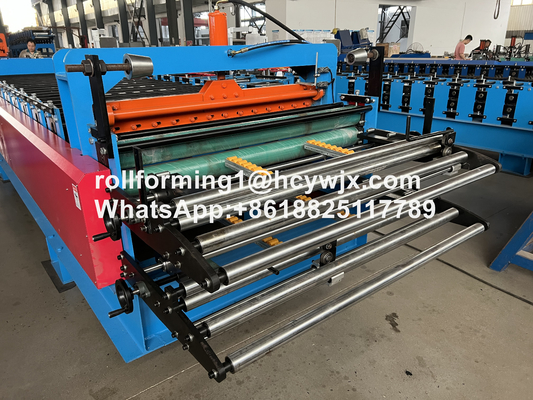 TR37-200/TR14-225 Doppelschicht-Rollformmaschine mit vorgeschnittener Guillotine
