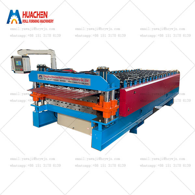 Metalldoppelschicht HC6/22 Trapezdachfliese Rollenformmaschine Oberstufe Mini Peak