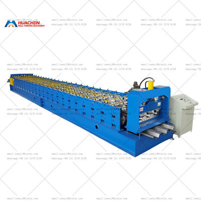 Präzise gute Qualität Decking Stahlblech Boden Deck Rollen Formierung Maschine Automatisiert