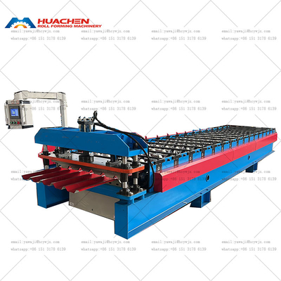 Hochgeschwindigkeits-Trapeziform Metallrippen-Typ Dach Rollen Formierung Maschinen Hot Sale Modell In Brasilien Markt