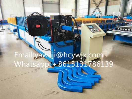 Dachrinnen-Rohr-Rollformmaschine mit Ellbogen-Regen-Rohr-Rollformmaschine mit Ellbogen