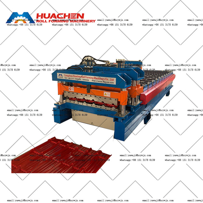 380v-Dachplatte aus Stahl mit verglasterter Fliesenrolle mit CR12-Schneidmaterial