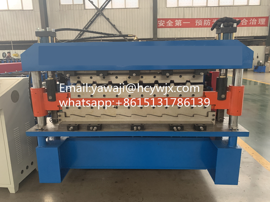 1250mm Materialbreite Doppeldeck-Rollformmaschine mit 380v 50Hz 3 Phasen Elektrosystem