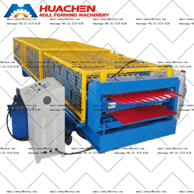 PPGI / GI Material Typ Doppeldeck Rollformmaschine mit 380v 50Hz 3 Phasen Spannung