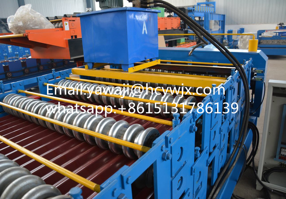Kettenantrieb Doppeldeck-Rollformmaschine für 1250mm Materialbreite in kurzer Lieferzeit