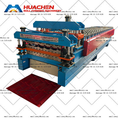Effiziente Doppeldeck-Rollformmaschine mit 16 Stationen und Kettenantrieb