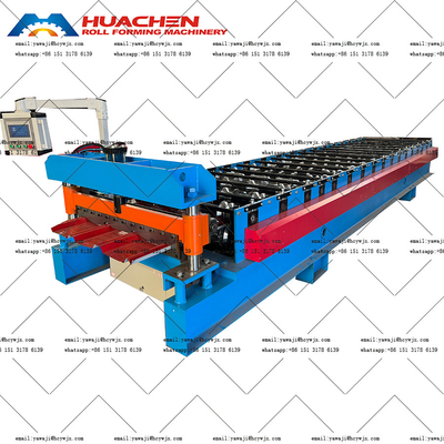 Stahlfliesen-Rollformmaschine / Metalldachmaschine zum Verkauf