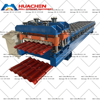 Aluminium-Metall-Dach-Verglasung-Blatt-Roll-Formmaschine Kettenantrieb