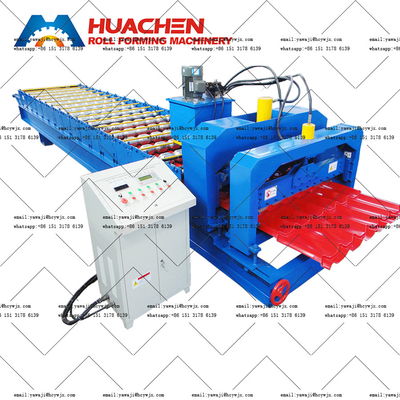 Aluminium-Schritt-Glasierte Fliesen-Roll-Formmaschine
