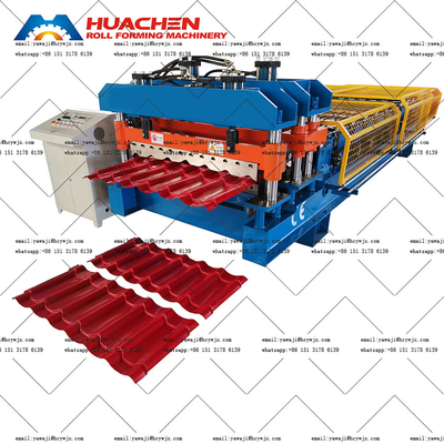 Automatische Glasfliesen-Rollformmaschine Kettenantrieb