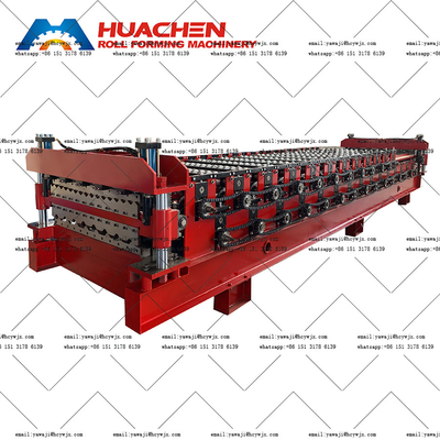 Doppeldeck-Rollformmaschine aus Stahl