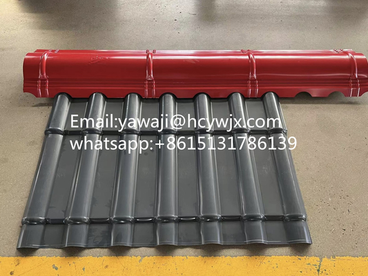 400mm 45# Stahl-Ridge Kappen-Rolle, welche die Maschinen-Dachplatte-Rolle bildet Maschine bildet