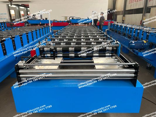 1250mm galvanisierte Blech-Metall-Rollformmaschinen 5,5 kW Leistung