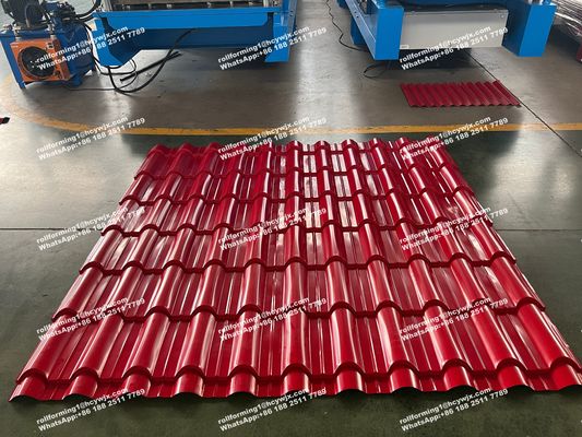 Herstellen von Dachfliesenformmaschine/Glasfliesenmaschine/Steelfolie Rollformmaschine