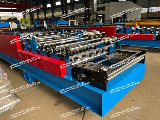18 Formstations-Doppelschicht-Rolle, die Maschine für Metalldach-Wände bildet
