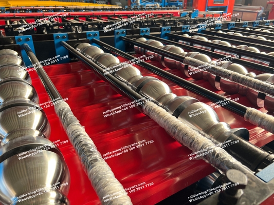 18 Formstations-Doppelschicht-Rolle, die Maschine für Metalldach-Wände bildet