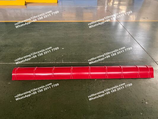 Stahlplatte lassen Ridge Fliese Maschinen-Ridge-Kappe Cold Roll mit einer Kappe bedecken Maschine bildend