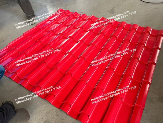 Doppelschicht-Rollformmaschine mit PLC-Steuerung für die Produktion von 1250 mm Breite und 0,3-0,6 mm Dicke