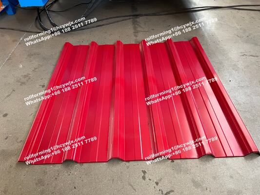 Doppelschicht-Rollformmaschine mit PLC-Steuerung für die Produktion von 1250 mm Breite und 0,3-0,6 mm Dicke