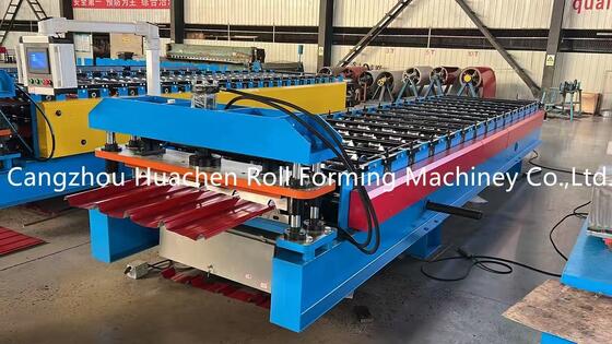 380V Wellblech-Dachpaneel-Rollformmaschine mit hydraulischem Steuerungssystem und 15-20 m/min Geschwindigkeit