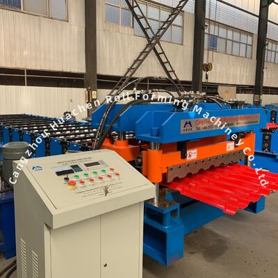 4 m/min Geschwindigkeit 13 Walzstationen Stahlverglasungsteile Rollenformmaschine mit 45# Stahldämpfen und Plattieren