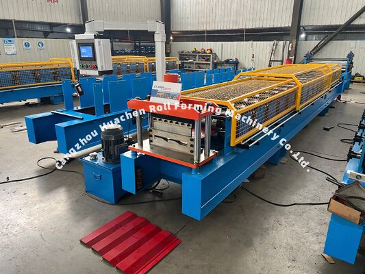 Farbige Stahlplatten-Dach-Wandplatten-Rollformmaschine