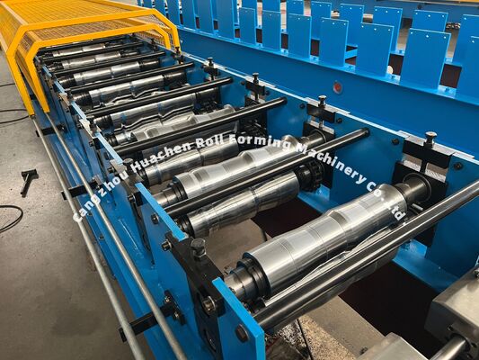 Farbige Stahlplatten-Dach-Wandplatten-Rollformmaschine