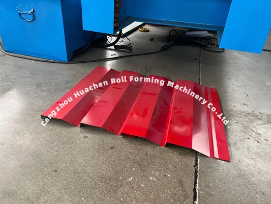 Farbige Stahlplatten-Dach-Wandplatten-Rollformmaschine