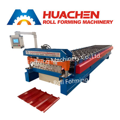 Eine Maschine zur Herstellung von Metalldachplatten zur Herstellung von fliesenförmigen Welldeckenplatten durch Walzen