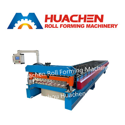 Export-Standard-Stahlplatten-Dachfliesen- und Wandplatten-Rollformmaschine