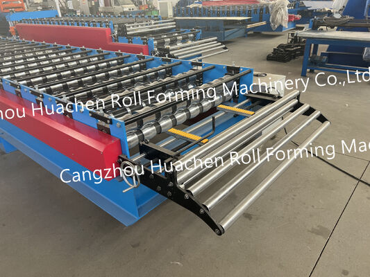 Export-Standard-Stahlplatten-Dachfliesen- und Wandplatten-Rollformmaschine