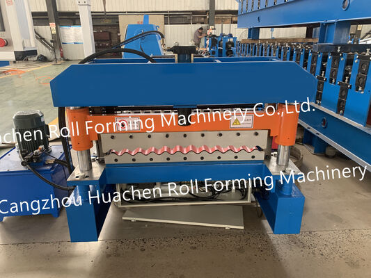 Stahlplatten Trapezdachprofilplattenformmaschine Ibr Dachplatten-Spuleformmaschine Produktionslinie