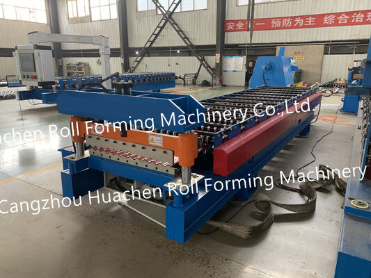 Stahlplatten Trapezdachprofilplattenformmaschine Ibr Dachplatten-Spuleformmaschine Produktionslinie