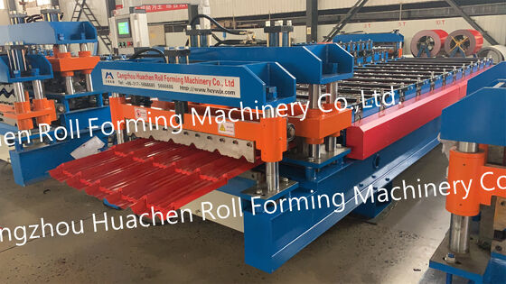 Beruflicher Hersteller von Profilwalzmaschinen mit zwei Schichten und Profilmaschinen mit zwei Schichten für Metalldachbleche/Glasfliesen