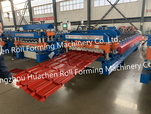 Beruflicher Hersteller von Profilwalzmaschinen mit zwei Schichten und Profilmaschinen mit zwei Schichten für Metalldachbleche/Glasfliesen