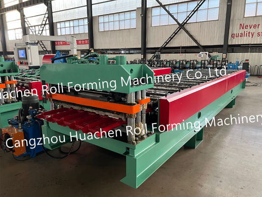 Einfachprofilierte Metall-Stahl-Fliesen-Dachplattenformmaschine